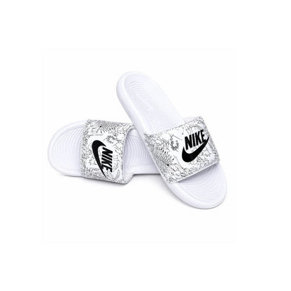 Nike Claquette Victori One White Print Grey